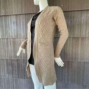 🔥Saks Fifth Avenue 100% Cashmere Luxe  Knitted Cardigan Grandma Cottage Sweater